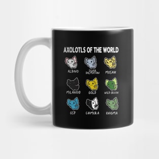 Axolotls Of The World | Types Of Axolotl Mug